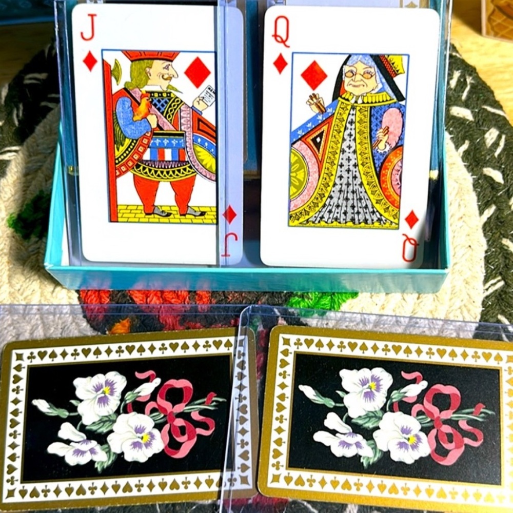 Tiffany & Co. Jack and Queen of Diamonds Playing Cards Set (in cases)